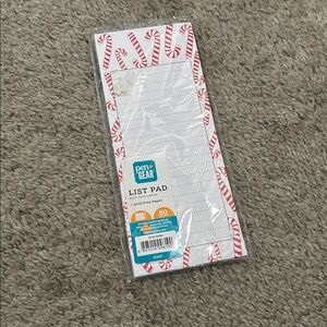 Candy Cane Memo Pad